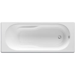 Baignoire en acrylique rectangulaire 'neo-genova' 1400 x 700mm blanc - avec dossier, accoudoirs et poignées sculptées