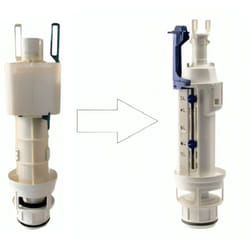 Roca - Mécanisme de chasse réservoir wc encastré Galiléo Duo, double volume