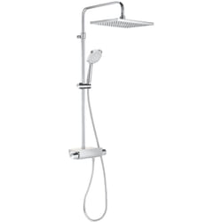Roca - Colonne de douche thermostatique avec étagère square deck