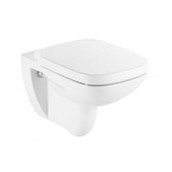Roca - Cuvette wc suspendue debba square sans bride - Blanche
