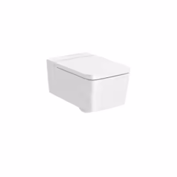 Cuvette suspendue technologie Rimless - sans bride de rinçage sortie horizontale à fond creux forme carrée dimensions : 370 × ...
