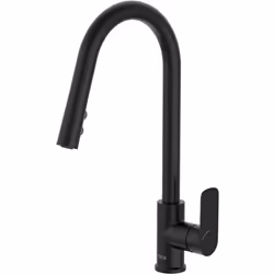 ROCA Cala Mitigeur évier monotrou à bec tube mobile et douchette extractible 2 fonctions, livré avec flexibles d’alimentation ...