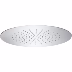 Rociador de techo RAINDREAM empotrable de acero inoxidable cromado. Medidas: 380 x 380 mm. Rociador circular de techo empotra ...