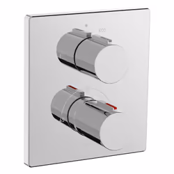 ROCA présente le robinet thermostatique bain-douche T-2000. Il est doté d'une tablette en verre pratique qui ajoute une touch ...