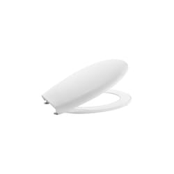 Roca - Couvercle et siège supralit ® pour wc victoria (blanc) Finition de la charnière : Acier inoxydable