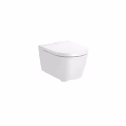 Cuvette suspendue sortie horizontale technologie Rimless - sans bride de rinçage à fond creux couleur : blanc dimensions : 37 ...