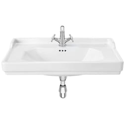 Roca - Lavabo carmen mural ou sur colonne (en option) - 800x500mm - blanc brillant A3270A0000