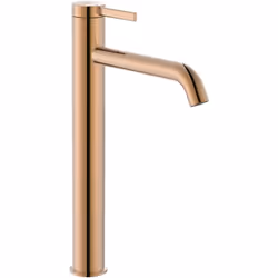 Grifo Monomando Lavabo Caño Alto Desagüe Clic Clac Automático de la serie ONA fabricado por Roca Sanitarios. Acabado: Oro Ros ...