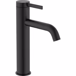 Grifo Monomando Lavabo Desagüe Clic Clac Caño Mezzo de la serie ONA fabricado por Roca Sanitarios. Acabado: Negro Mate Ahorro ...
