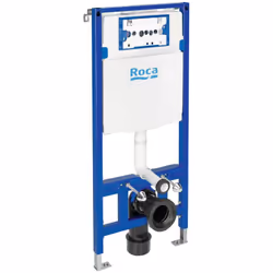 Découvrez le DUPLO WC ONE de Roca , un cadre encastré compact avec chasse d'eau double pour WC suspendu, alliant technologie  ...
