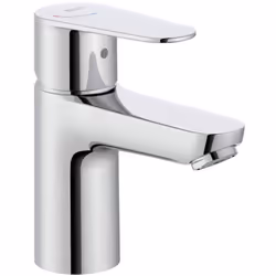 Mezclador monomando para lavabo con desagüe automático VICTORIA PLUS de Roca Sanitarios . Apertura en frío, Cold Start. Inclu ...