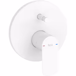 Grifo mezclador monomando empotrable para baño-ducha con inversor automático. Incluye subconjunto empotrable y rosetón de la ...