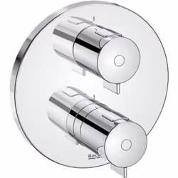 Robinet de douche thermostatique encastré T-500 (1 voie) avec inverseur automatique. Il est installé dans la baignoire et com ...