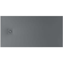 Roca - Receveur de douche extra plat en Stonex® Terran-N + Grille Twist - 1200x800mm - Gris ardoise
