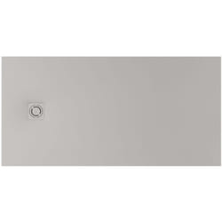 Roca - Receveur de douche extra plat en Stonex® Terran-N + Grille Twist - 1400x800mm - Perle