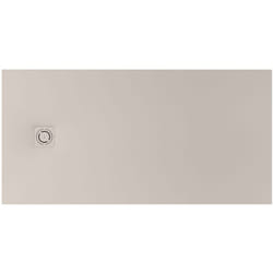 Roca - Receveur de douche extra plat en Stonex® Terran-N + Grille Twist - 1400x800mm - Beige