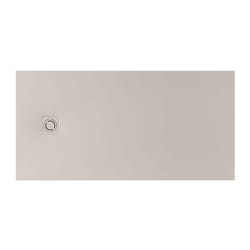Roca - Receveur de douche extra plat en Stonex® Terran-N+Grille Twist - 1200x900mm - Beige
