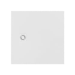 Roca - Receveur de douche extra plat en Stonex® 'Terran-N'+Grille 'Twist'-800x800mm - Blanc
