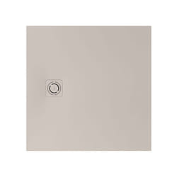 Receveur de douche extra plat en Stonex® 'Terran-N'+Grille 'Twist'-900x900mm - Beige