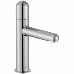 Mezclador monomando de cuerpo liso con maneta Dome para lavabo. Incluye enlaces de alimentación flexibles. Apertura en agua f ...