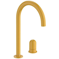Roca - A5A3W3FP10 nu Grifo Monomando Lavabo con Maneta de Repisa Maneta Dome Amarillo Miel - ref: A5A3W3FP10