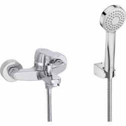 Le robinet de douche et de baignoire fait partie de la collection de salles de bains VICTORIA de ROCA. Des pièces au design é ...