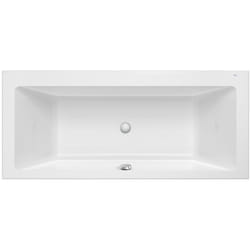 Baignoire en acrylique rectangulaire à encastrer "VYTHOS Biplace" 1800 x 800 mm Blanc - Roca