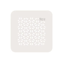 Roca - Grille de vidage Mosaic en acier inoxydable pour receveur de douche Terran-N - Blanc