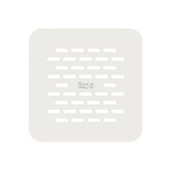 Roca - Grille de vidage Brick en acier inoxydable pour receveur de douche Terran-N - Blanc