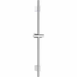 Barre de douche hauteur 700 mm avec support de douchette coulissant. Installation murale. Diamètre tube 21 mm. Finition chrom ...