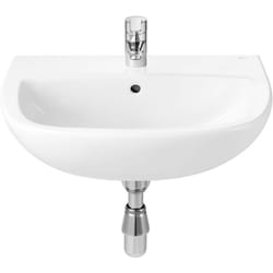 Lavabo polo plus percé 1 trou pour robinetterie blanc Roca A32519K000