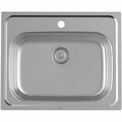 Fregadero de 1 cubeta de Acero Inoxidable de la serie VICTORIA fabricado por Roca Sanitarios . Incluye válvula 3½” y desagüe ...
