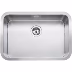 Fregadero de 1 cubeta de Acero Inoxidable de la serie BERLIN fabricado por Roca Sanitarios . Incluye válvula 3½” y desagüe An ...