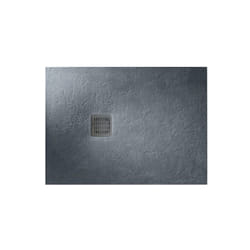 Roca - Receveur extra plat Terran 140x80 anti-dérapant gris ardoise - à poser