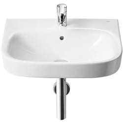 Roca - Lavabo suspendu Debba 600x480 mm, Blanc avec jeu de fixations
