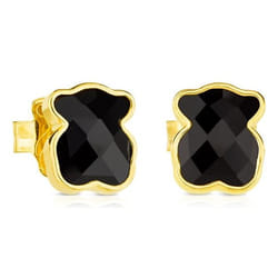 Tous 815433501 Clous d'oreilles Argent sterling Noir, Or