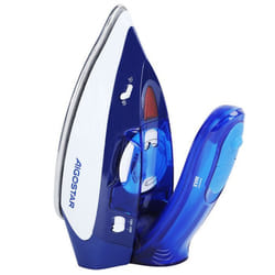 Aigostar Lucas - Fer à repasser de voyage semelle en acier inoxydable. 1100W poignée pliable sélecteur de température. 80ml.