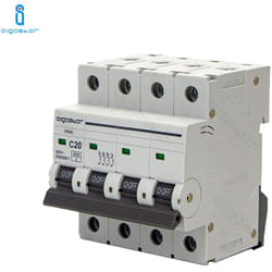 Disjoncteur Magnétothermique 20a Ampères 4p Poteaux Courbe C