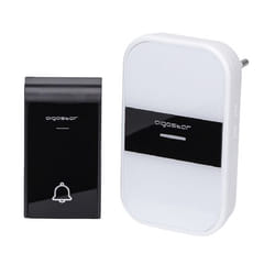 Aigostar 2HQEY Kit de sonnette de porte Noir, Blanc