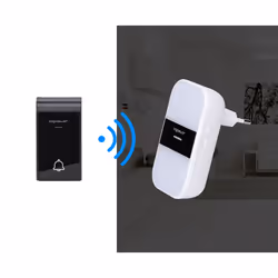 Aigostar 2HQEY Kit de sonnette de porte Noir, Blanc