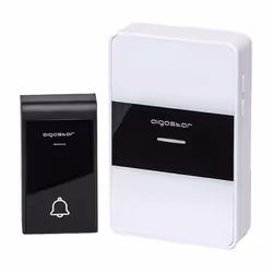 Sonnette sans fil avec piles | Aigostar La sonnette sans fil Aigostar se compose d'un émetteur (unité extérieure, pile inclus ...