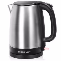 Aigostar Milo - Bouilloire grande capacité de 1.7 L 2200W. En acier inoxydable poli 0% BPA. Design exclusif.