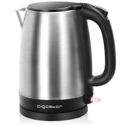 Aigostar Milo - Bouilloire grande capacité de 1.7 L 2200W. En acier inoxydable poli 0% BPA. Design exclusif.