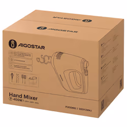 Aigostar 8433325212711 mixeur Batteur à main 400 W Blanc