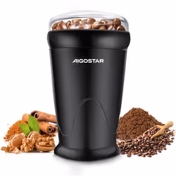 Aigostar Breath 30CFR – Moulin à café épices et graines 0% BPA 150W. Lames en acier inoxydable. Design exclusif.
