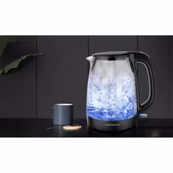 Aigostar 30GOM bouilloire 1,7 L 2200 W Noir, Transparent