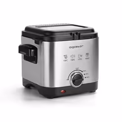 Aigostar 30IZD, Friteuse, 1,5 L, Unique, Noir, Acier inoxydable, Rotatif, Autonome
