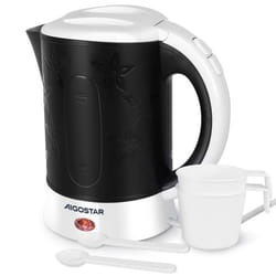 Aigostar Cooltravel - Mini Bouilloire Électrique de voyage 0.6L litres  tasses et cuillères incluses