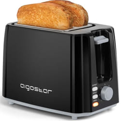 Grille-pain Aigostar Warrior 30JRL - Fentes extra-larges 0% BPA 750W - Fonctions décongeler et réchauffer