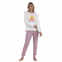 Pyjama manches longues femme Barbie Chic